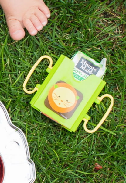 INNOBABY - Uchwyt na Soczek w Kartoniku, Zielony Lew, Innobaby
