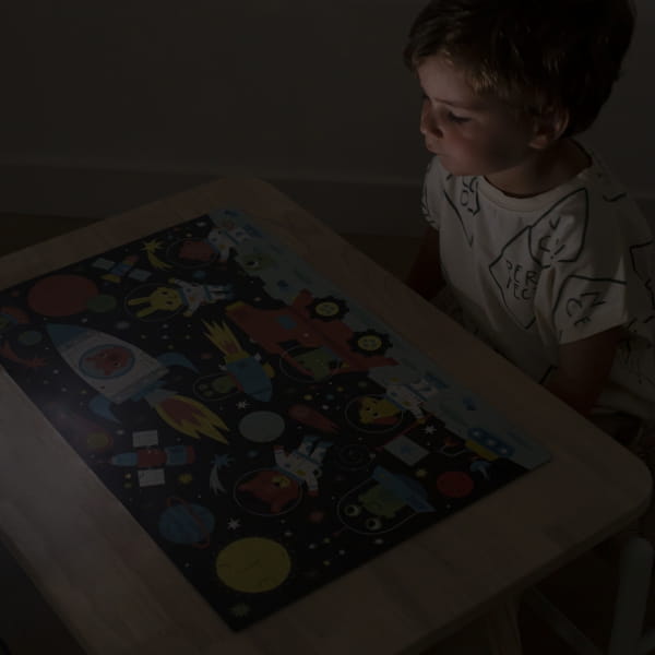 Apli Kids - Puzzle Świecące w Ciemności -  Kosmos 4+