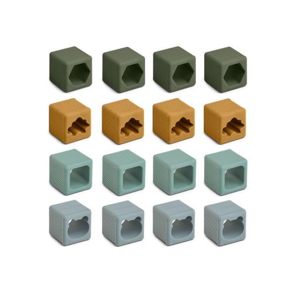 Liewood     -      Klocki Loren 16 - Pak – Green Multi Mix