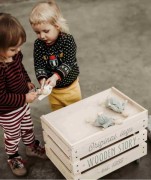 Wooden Story - Drewniana Lalka Orzechowa z Sukienką