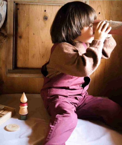 Wooden Story - Układanka Lala Stick Fig No.05 – Kolorowa