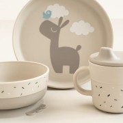 Done by Deer - Done by Deer Zestaw Obiadowy z Przyssawką Foodie Lama Lalee Sand