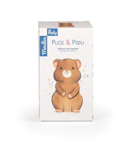 Moulin Roty        -    Lampka Nocna Chomik Puce &amp; Pilou