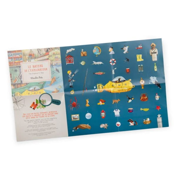 Moulin Roty            -        Puzzle Tekturowe Statek 200 Elementów le Jardin