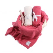 Color Stories  -  Kocyk Cotton Classic  -  Malina