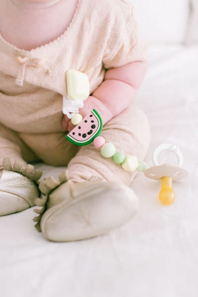 Loulou Lollipop  -  Silikonowa Zawieszka do Gryzaka i Smoczka Arbuz