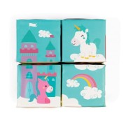 Janod - Klocki do Kąpieli Puzzle 6w1 Zwierzątka 4 Elementy 10 m +
