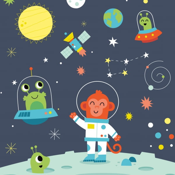Apli Kids - Puzzle Świecące w Ciemności -  Kosmos 4+
