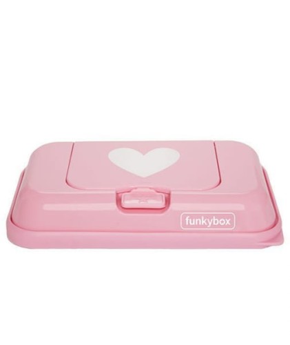 Funkybox  -  Pojemnik na Chusteczki to go Pink White Heart