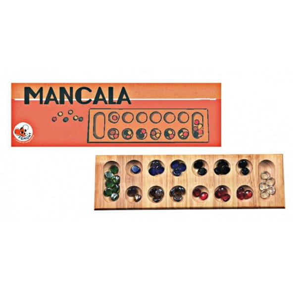 Egmont Toys® - Mancala  -  Drewniana Gra Strategiczna i Logiczna | Egmont Toys®