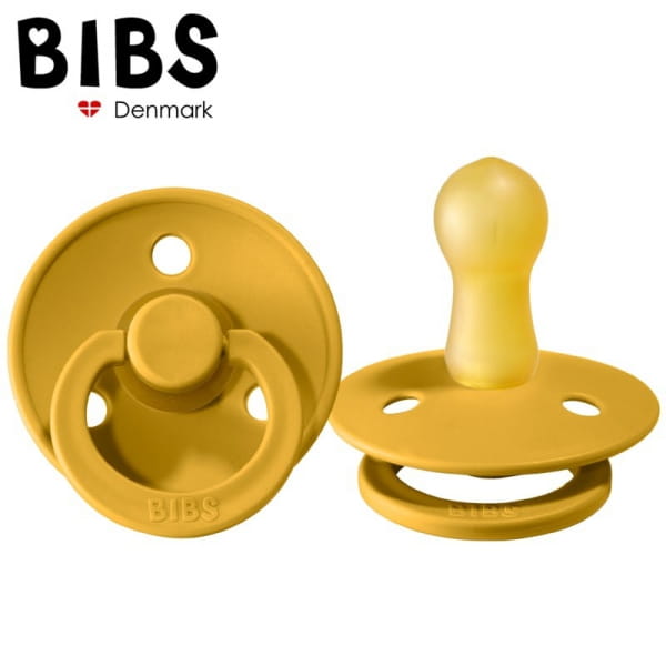 Bibs Mustard s Smoczek Uspokajający Kauczuk Hevea