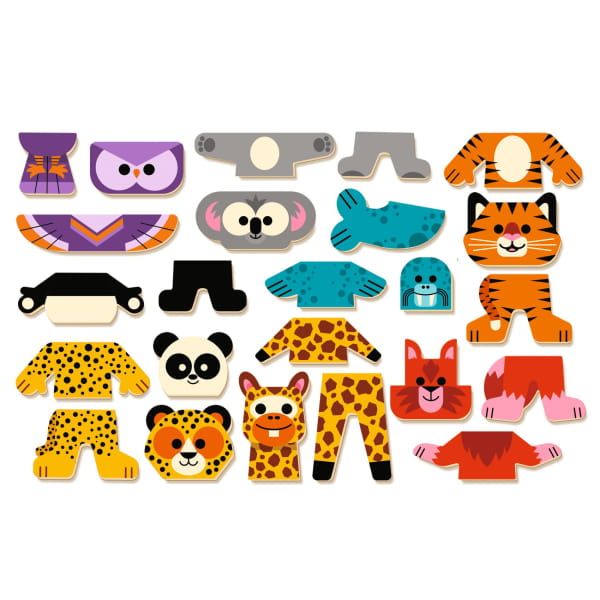 Magnetyczne Puzzle Djeco - Inzebox Safari, 2+
