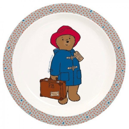 Petit Jour Paris® - Talerz z Melaminy fi 21 cm Dla Dzieci, Miś Paddington | Petit Jour Paris®