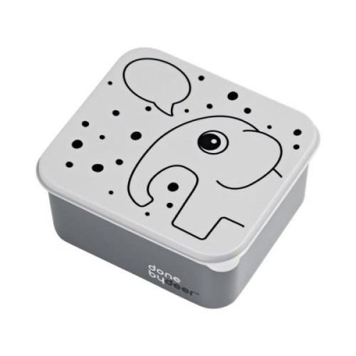 Done by Deer  -  pudełko śniadaniowe Lunchbox Grey Słonik Elphee