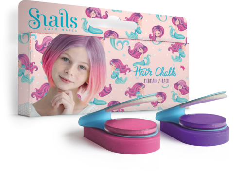 Snails - Zmywalne Kredy do Włosów Hair Chalk 2 Szt Snails  -  Mermaid