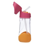B.box  -  Tritanowa Butelka ze Słomką 450 ml  -  Strawberry Shake