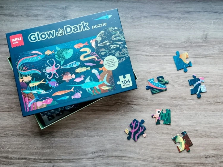 Apli Kids - Puzzle Świecące w Ciemności Apli Kids  -  Ocean 5+