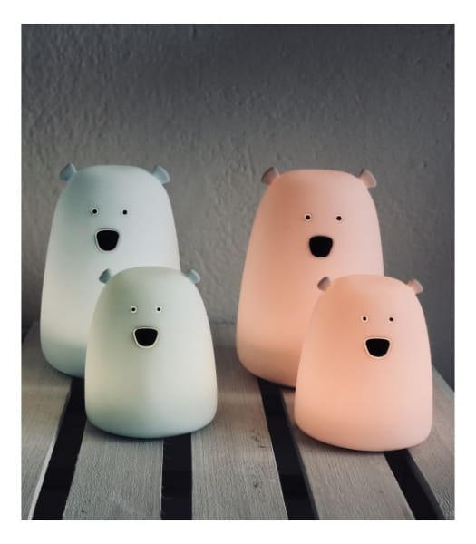 Rabbit &amp; Friends  -  Lampka Miś Duży Różowy z Pilotem