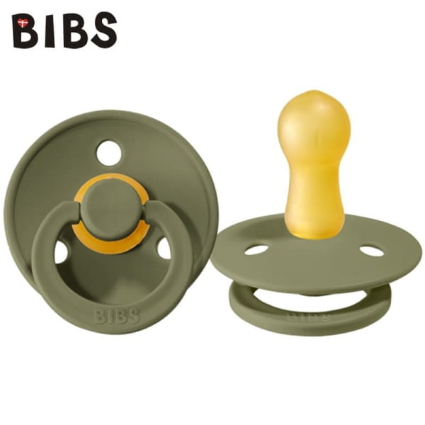 BIBS - Bibs Olive m Smoczek Uspokajający Kauczuk Hevea