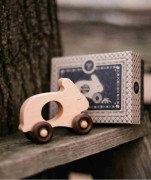 Wooden Story - Drewniana Zabawka na Kółkach Królik
