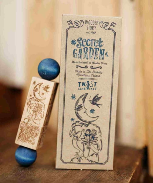 Wooden Story - Drewniana Układanka Obracanka Secret Garden – Kolorowa