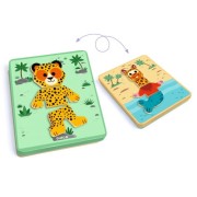 Magnetyczne Puzzle Djeco - Inzebox Safari, 2+