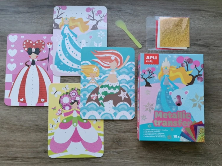 Apli Kids - Zestaw Artystyczny Kalkomanii z Folią Apli Kids  -  Księżniczki
