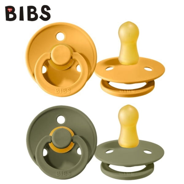 BIBS - Bibs 2 - Pack Honey Bee &amp; Olive s Smoczek Uspokajający Kauczuk Hevea