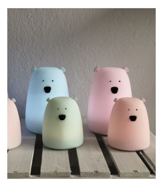 Rabbit &amp; Friends  -  Lampka Miś Duży Różowy z Pilotem