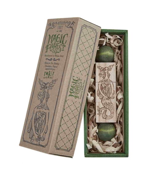 Wooden Story - Drewniana Układanka Obracanka Magic Forest – Kolorowa