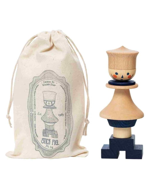 Wooden Story - Układanka Lala Stick Fig No.05 – Kolorowa