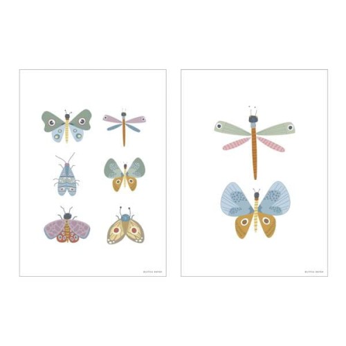 Little Dutch - Little Dutch Plakat Dwustronny a3  -  Motyle Pw11011000