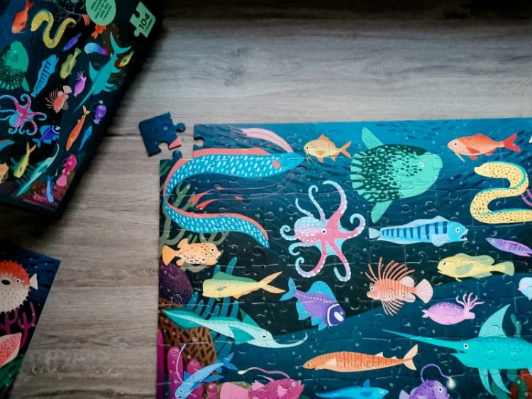 Apli Kids - Puzzle Świecące w Ciemności Apli Kids  -  Ocean 5+