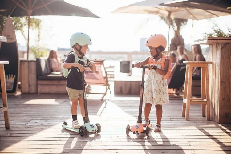 Scootandride - Plecak na Hulajnogę Dla Dzieci 1 - 5 Lat Peach