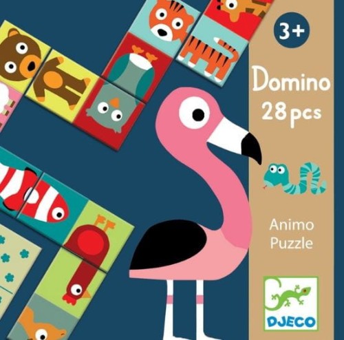 Djeco  -  Domino Puzzle  -  Zwierzęta Dj08165