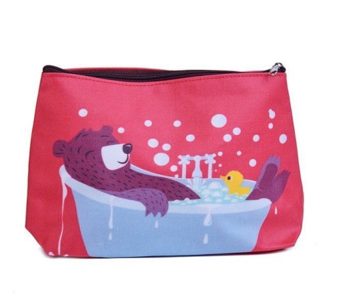ThreadBear Design - Bawełniany Organizer,  Kosmetyczka, Miś
