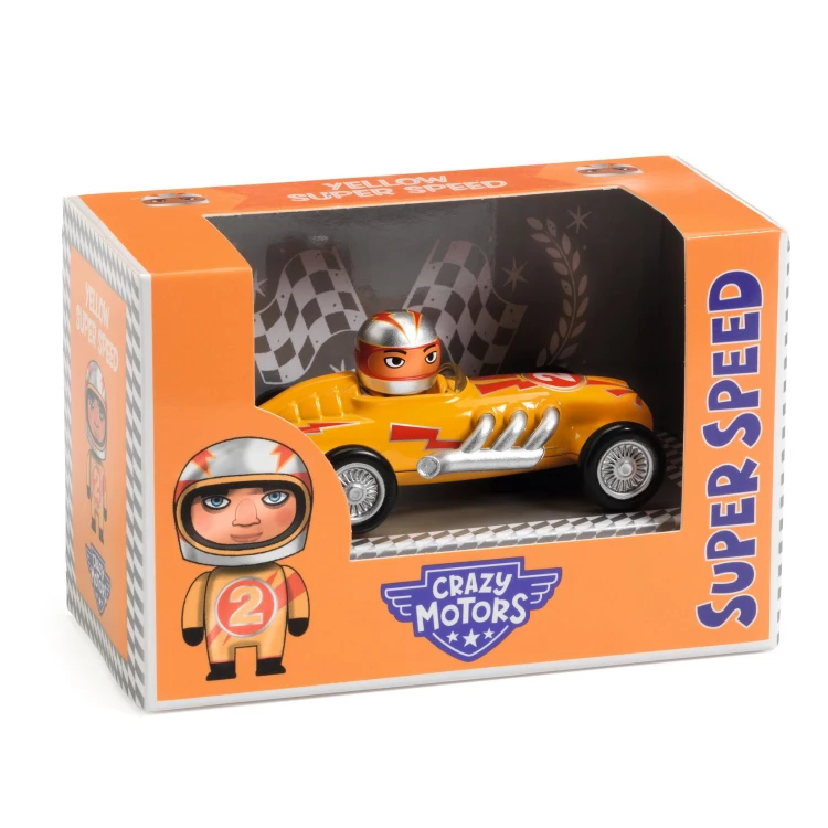 Autko CRAZY MOTORS - YELLOW SUPER SPEED DJ05454