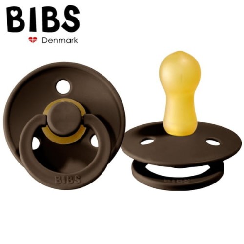 Bibs - Chocolate s Smoczek Uspokajający Kauczuk Hevea