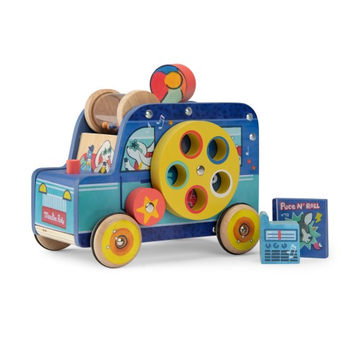 Drewniane auto aktywizujące PUCE & PILOU 684371
