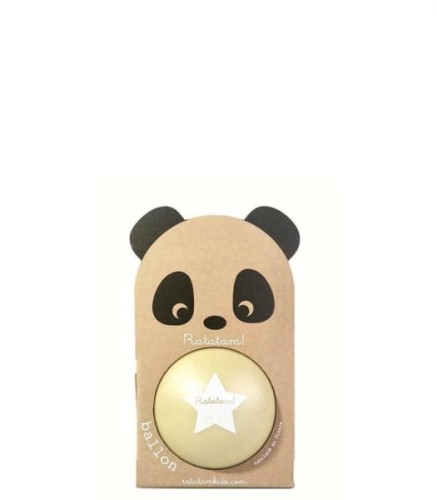 Ratatam - Piłka Mała 12 cm Panda Yellow