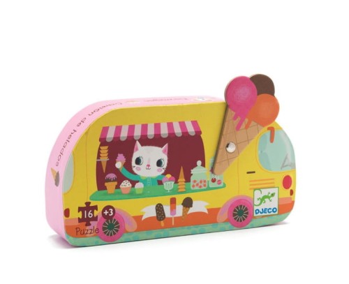 Djeco     -     Puzzle Lodziarnia 16 Elementów Dj07264