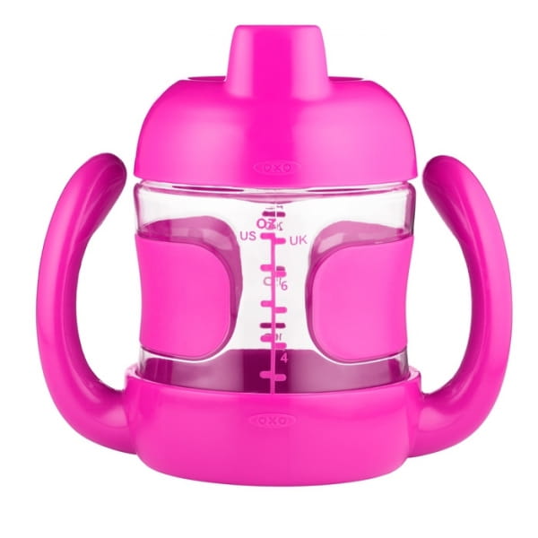 Oxo  -  Kubek Niekapek z Uchwytem 6m+ Pink
