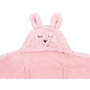Jollein  -  Rożek - Otulacz - Śpiworek Bunny Pink 105x100 cm