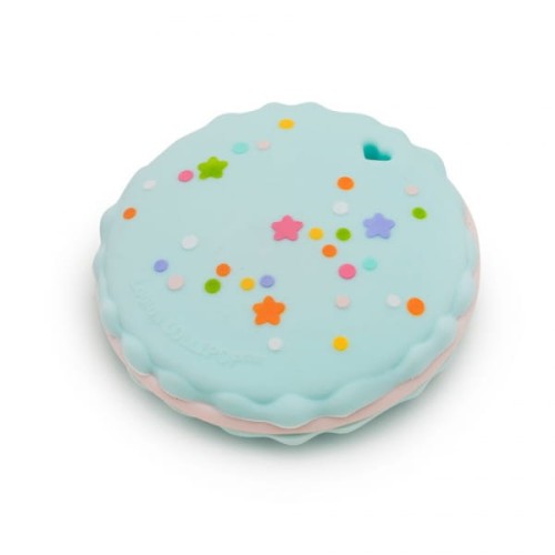 Loulou Lollipop  -  Gryzak Silikonowy Macaron Blue