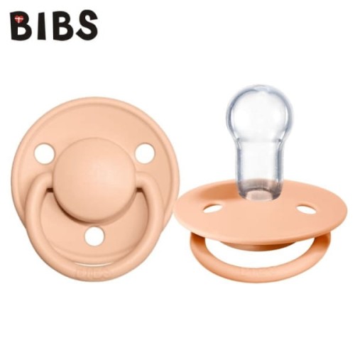 BIBS - Bibs de Lux Peach Sunset One Size Smoczek Uspokajający Silikonowy