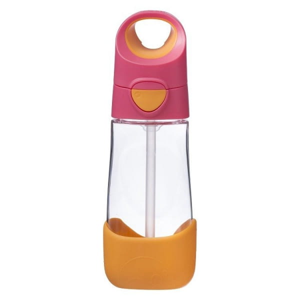 B.box  -  Tritanowa Butelka ze Słomką 450 ml  -  Strawberry Shake