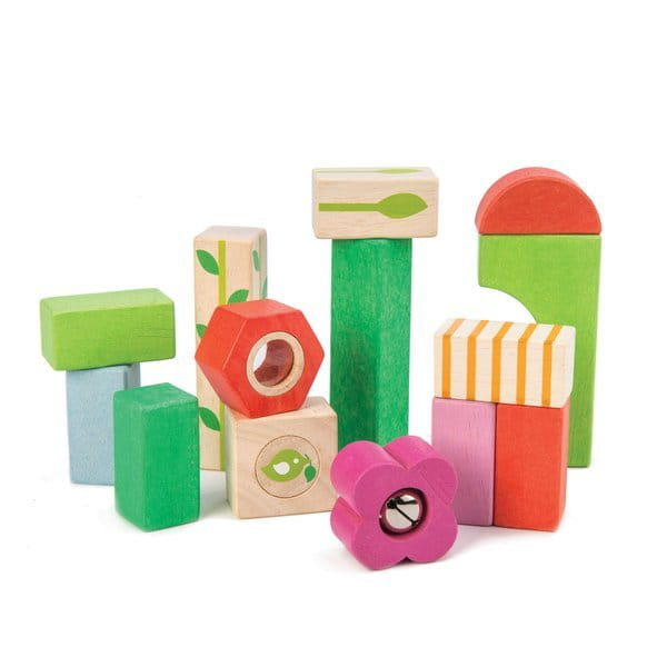 tender leaf toys - Drewniane Klocki  -  Zestaw Dla Najmłodszych
