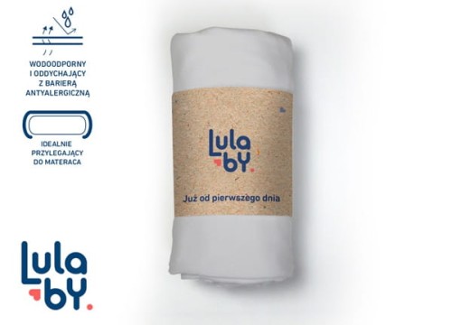 Lulaby  -  Nieprzemakalne Prześcieradło Podkład Ochraniacz na Materac 60x120cm  -  Szary