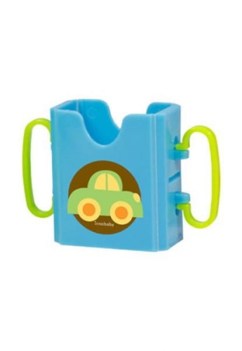 INNOBABY - Uchwyt na Soczek w Kartoniku, Niebieskie Autko, Innobaby