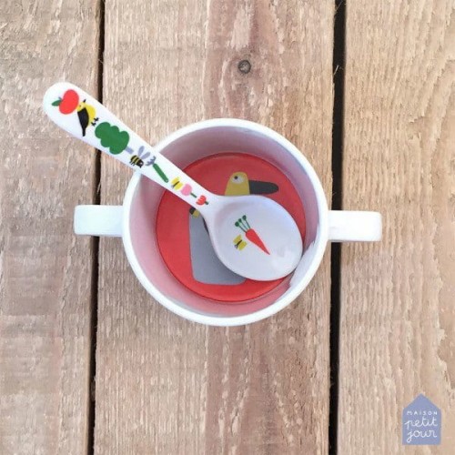 Maison Petit Jour® - Łyżka Melaminowa Dla Dzieci, Seria Wiejska Sielanka | Maison Petit Jour®